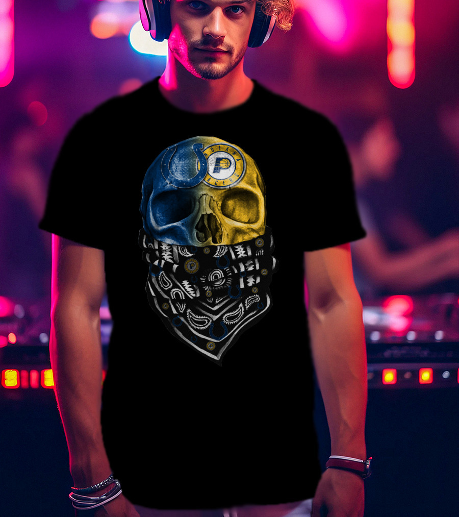 Colts Police Skull Bandana T-Shirt