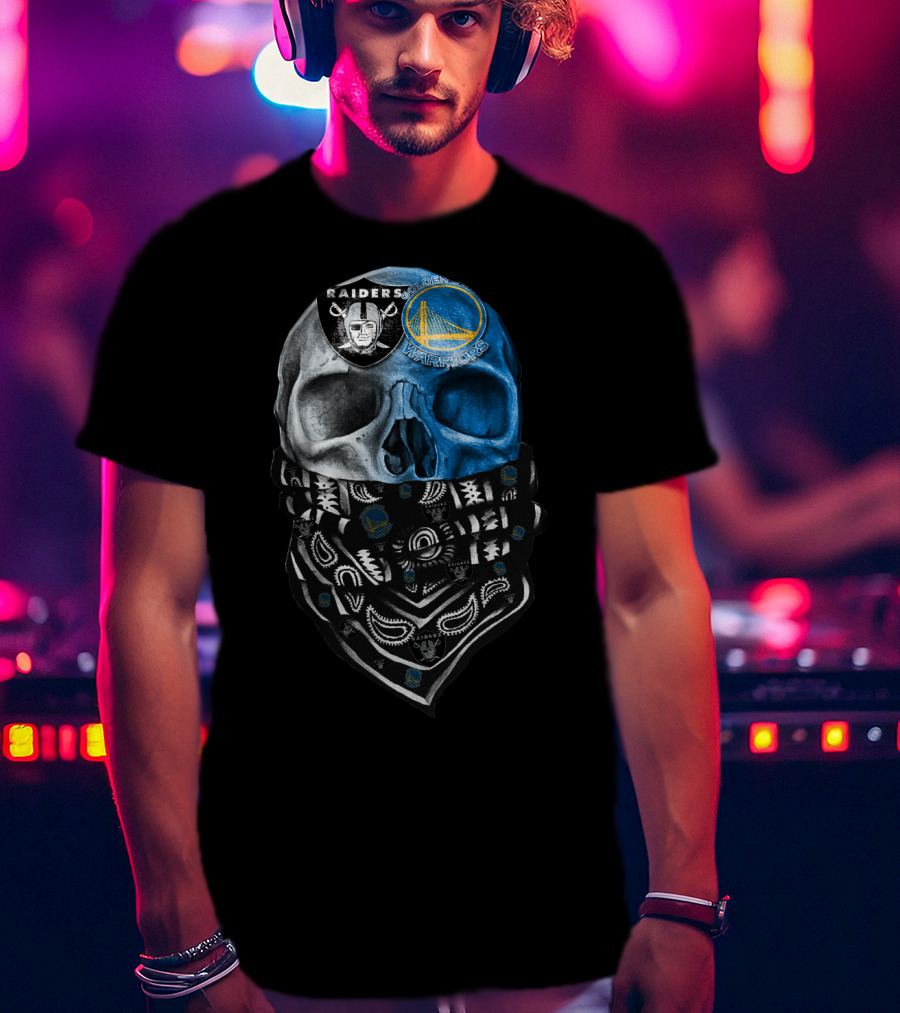 Raiders And Warriors Skull Bandana T-Shirt