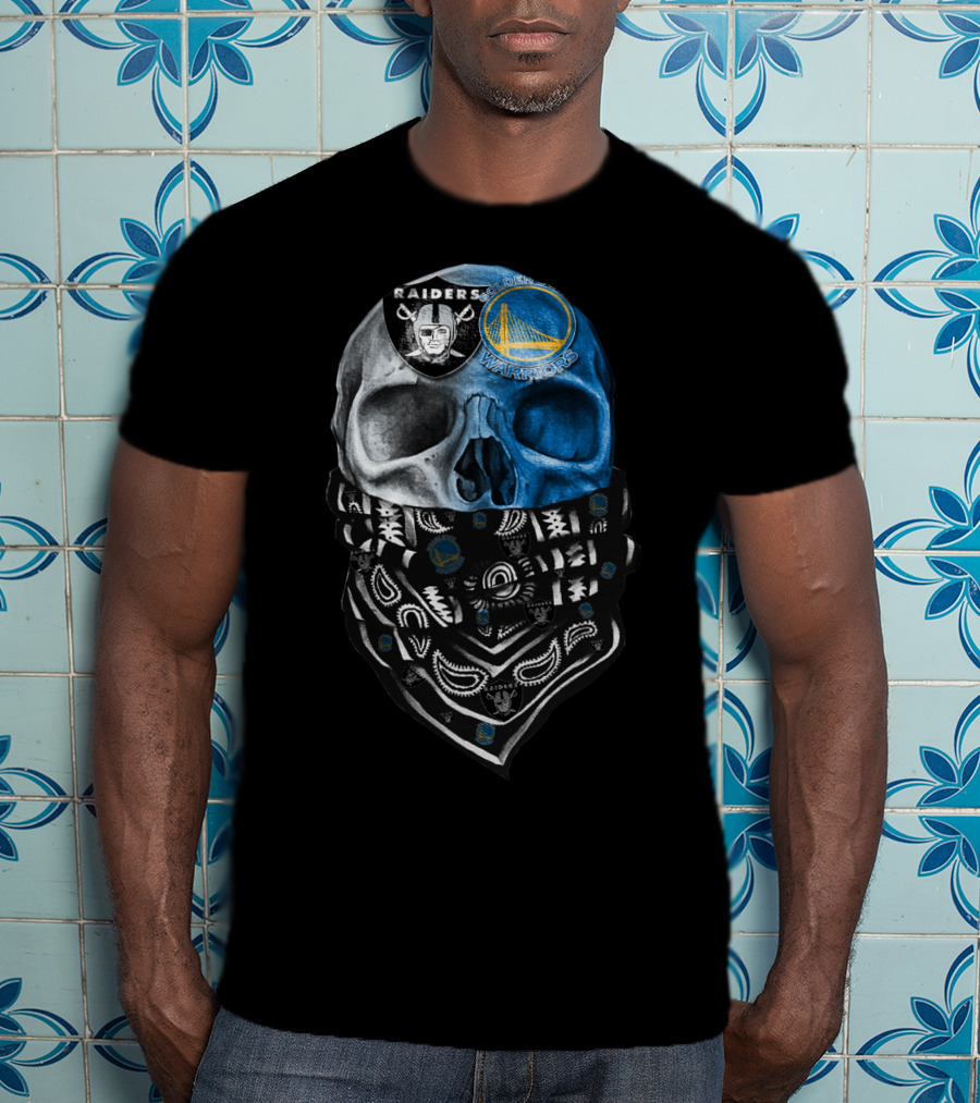 Raiders And Warriors Skull Bandana T-Shirt