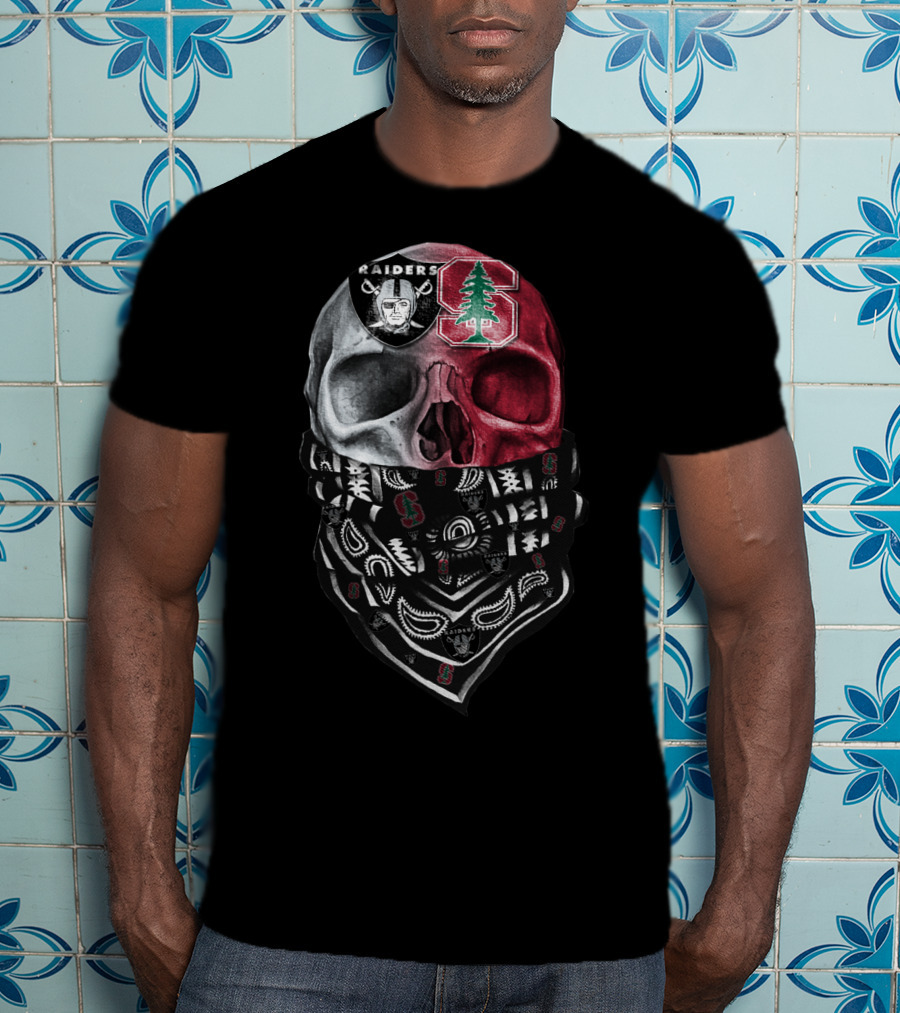 Raiders Stanford Skull Bandana T-Shirt