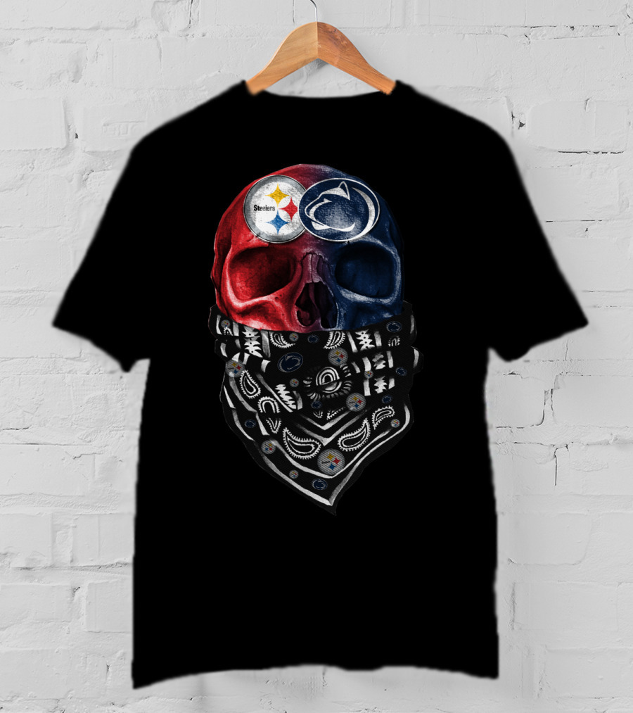 Steelers Penn State Skull Bandana T-Shirt