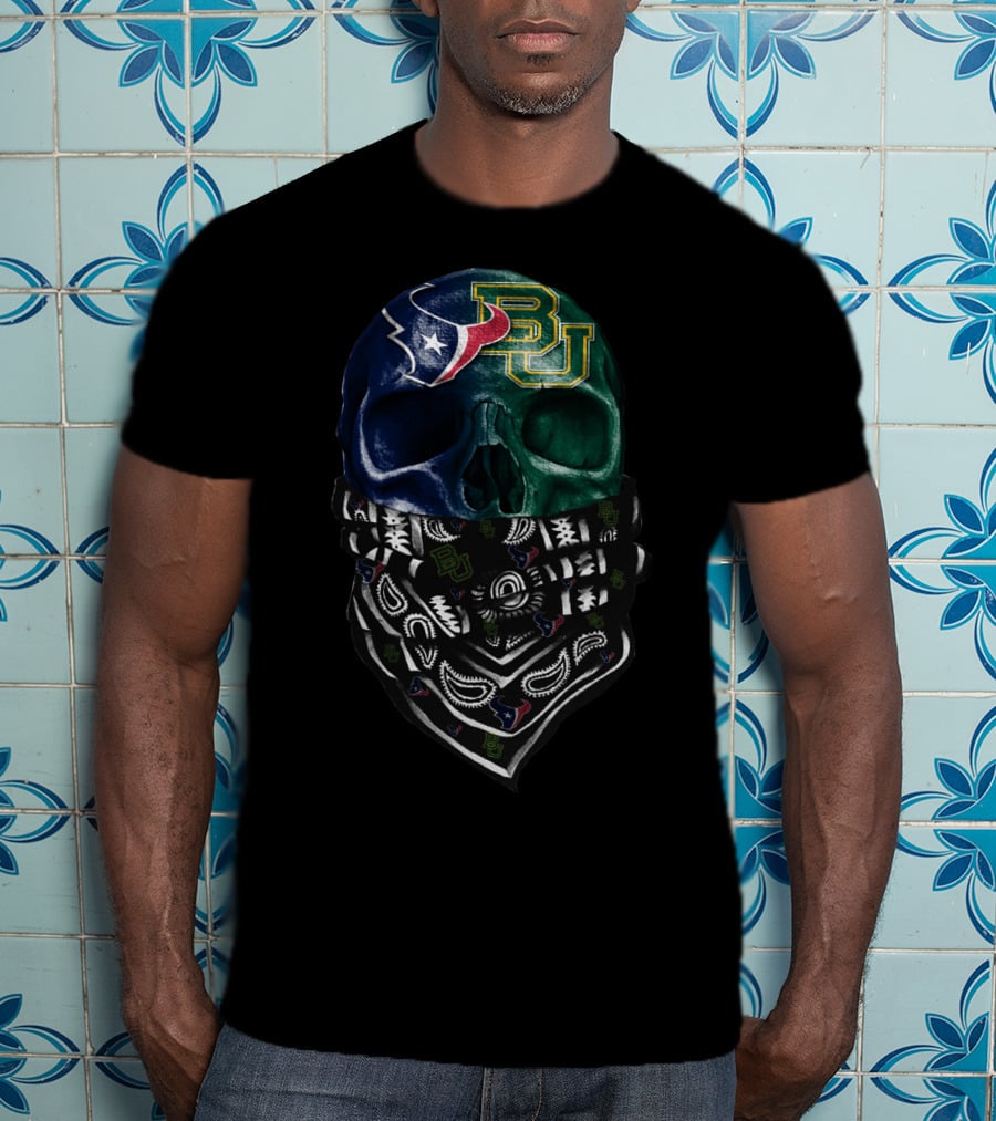 Texans Bu Skull Bandana T-Shirt