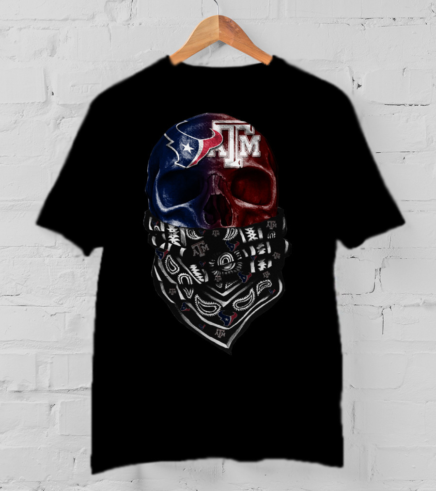 Texans Skull Bandana At M T-Shirt