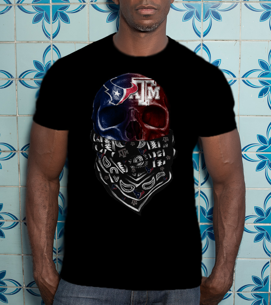 Texans Skull Bandana At M T-Shirt