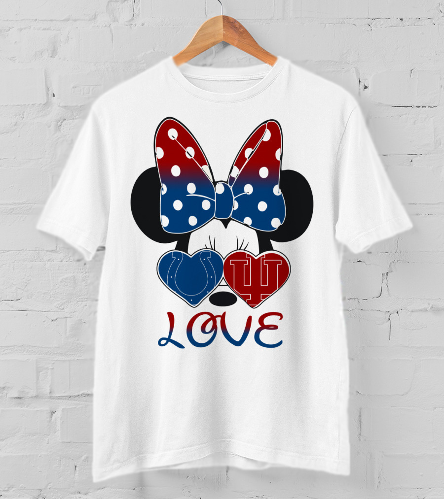 Love Minnie Colts Iu Hearts T-Shirt