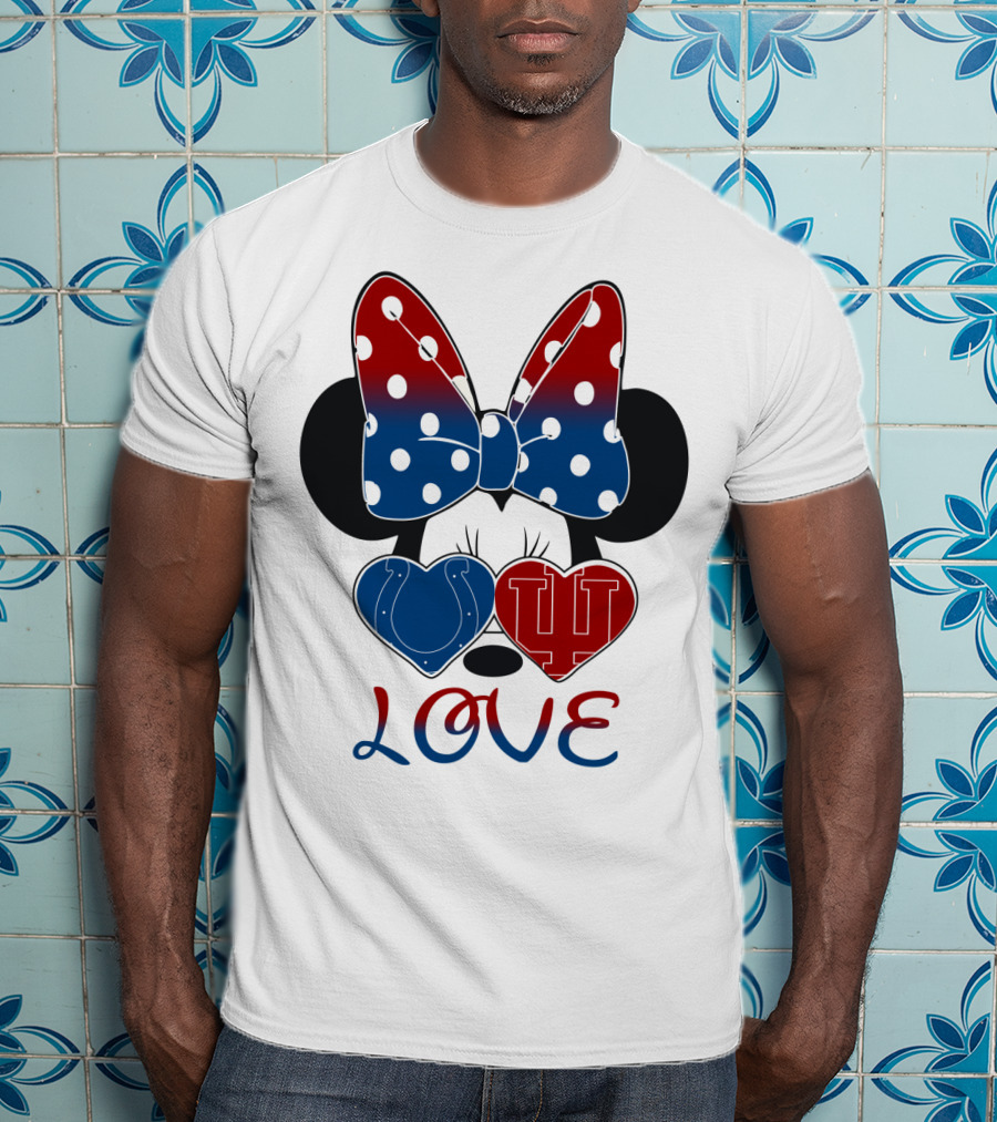Love Minnie Colts Iu Hearts T-Shirt