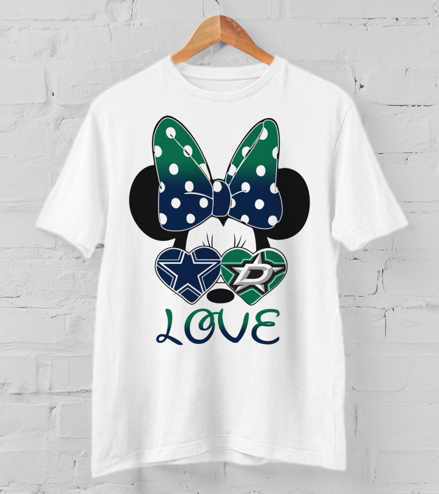 Minnie Mouse Cowboys Stars Love T-Shirt