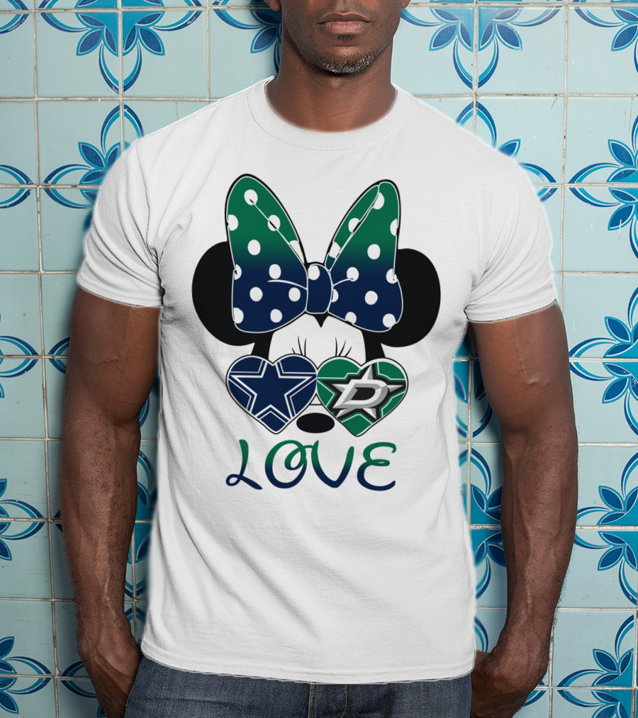 Minnie Mouse Cowboys Stars Love T-Shirt