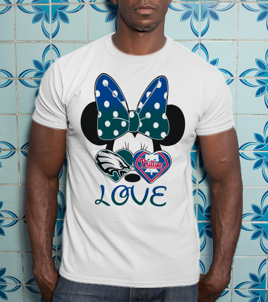 Minnie Mouse Love Eagles Phillies T-Shirt