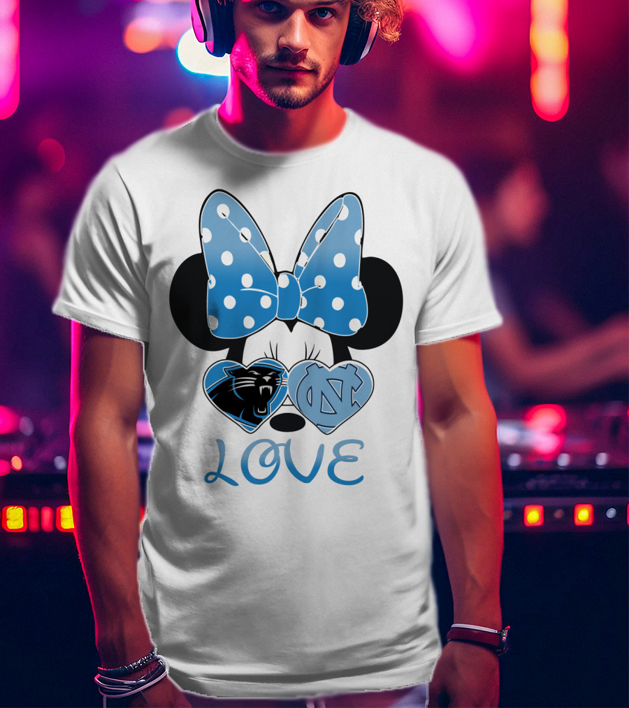 Minnie Carolina Panthers Unc Love T-Shirt