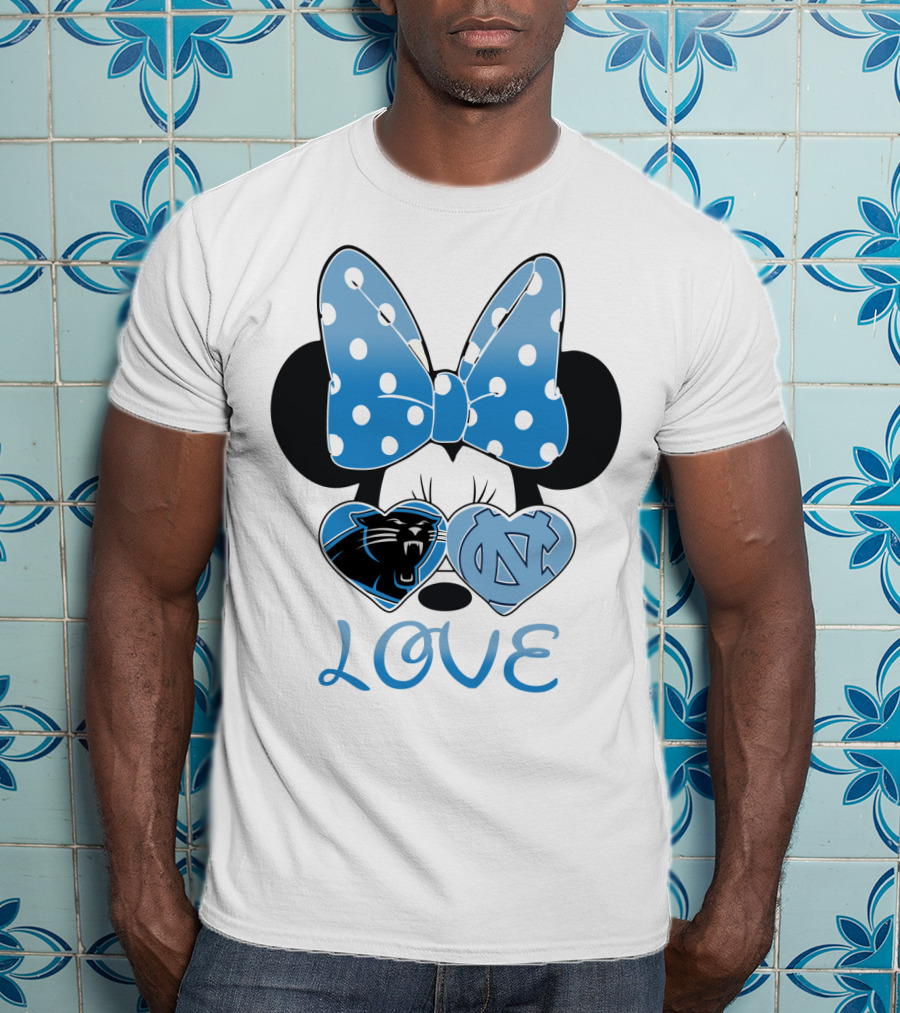 Minnie Carolina Panthers Unc Love T-Shirt