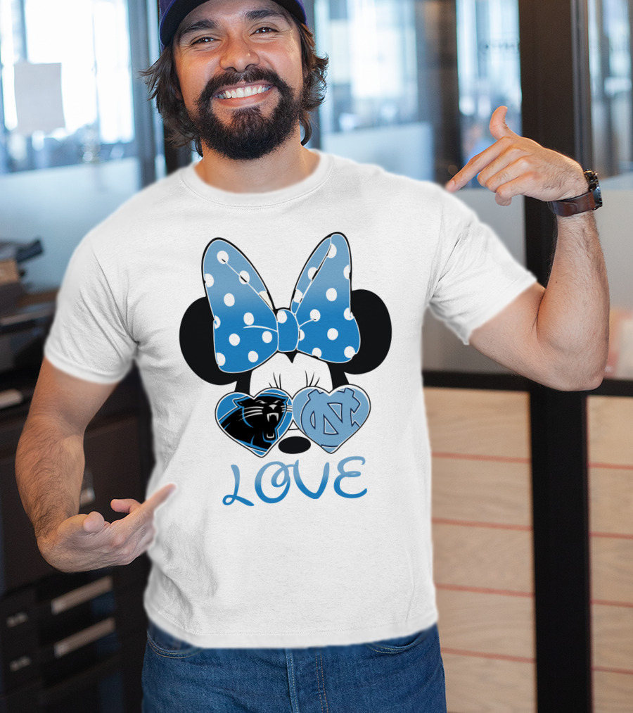 Minnie Carolina Panthers Unc Love T-Shirt