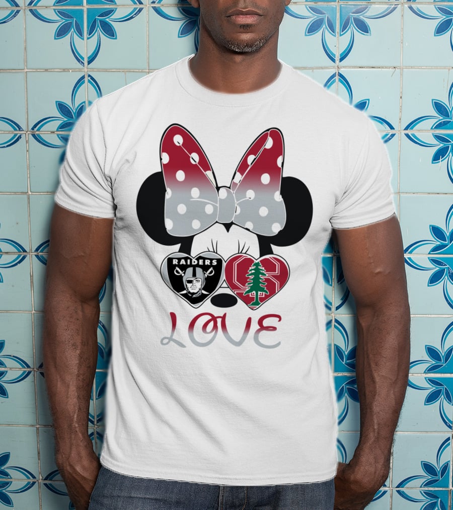 Love Raiders Stanford Minnie Bow Hearts T-Shirt