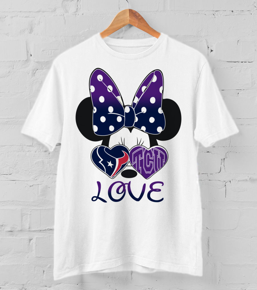 Minnie Love Texans Tcu T-Shirt
