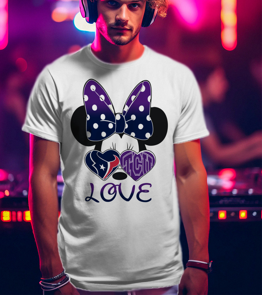 Minnie Love Texans Tcu T-Shirt