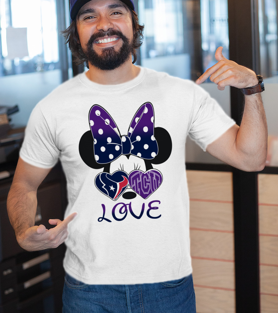 Minnie Love Texans Tcu T-Shirt