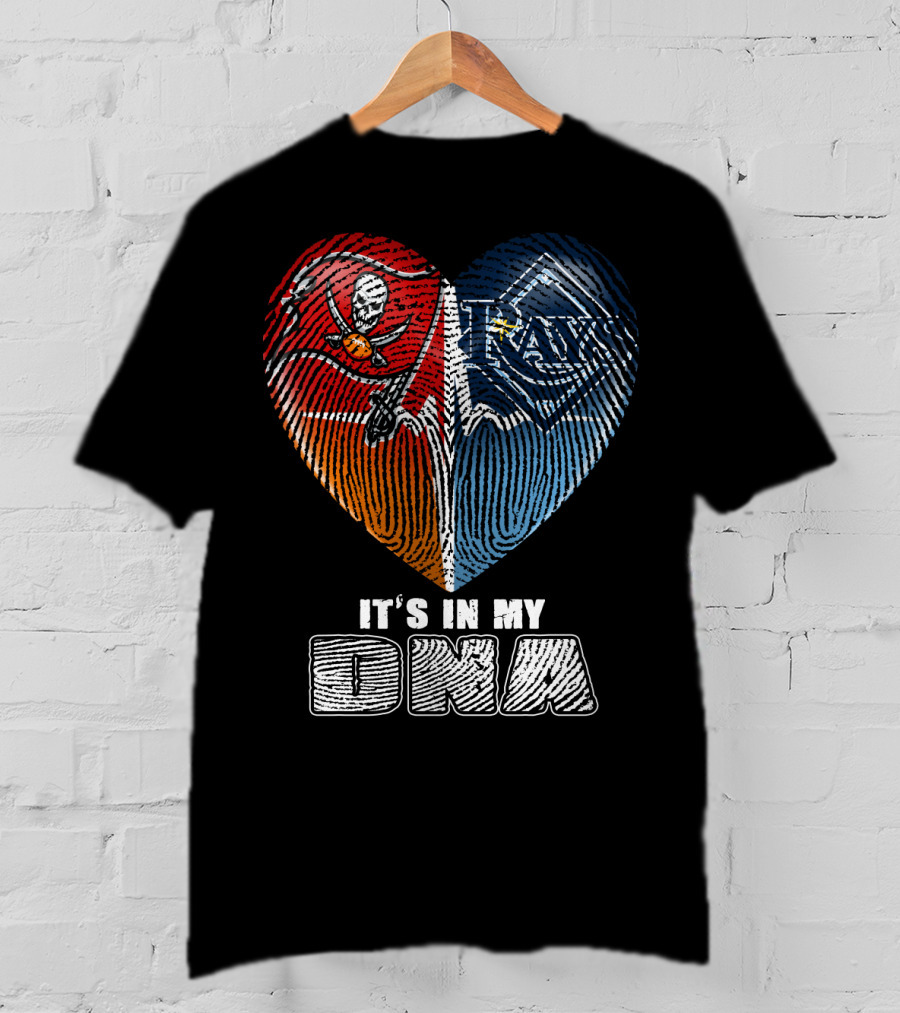 It's In My Dna Buccaneers Rays Heart T-Shirt