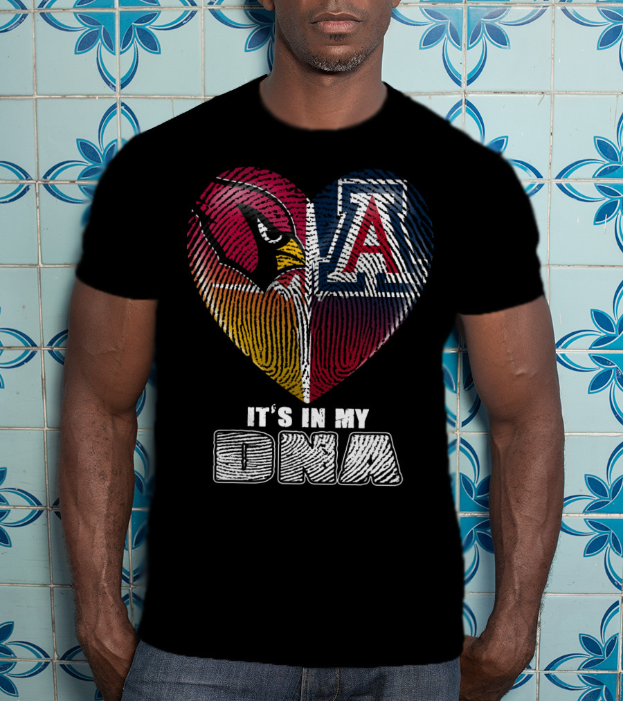 Arizona Cardinals And Wildcats It's In My Dna 031 T-Shirt