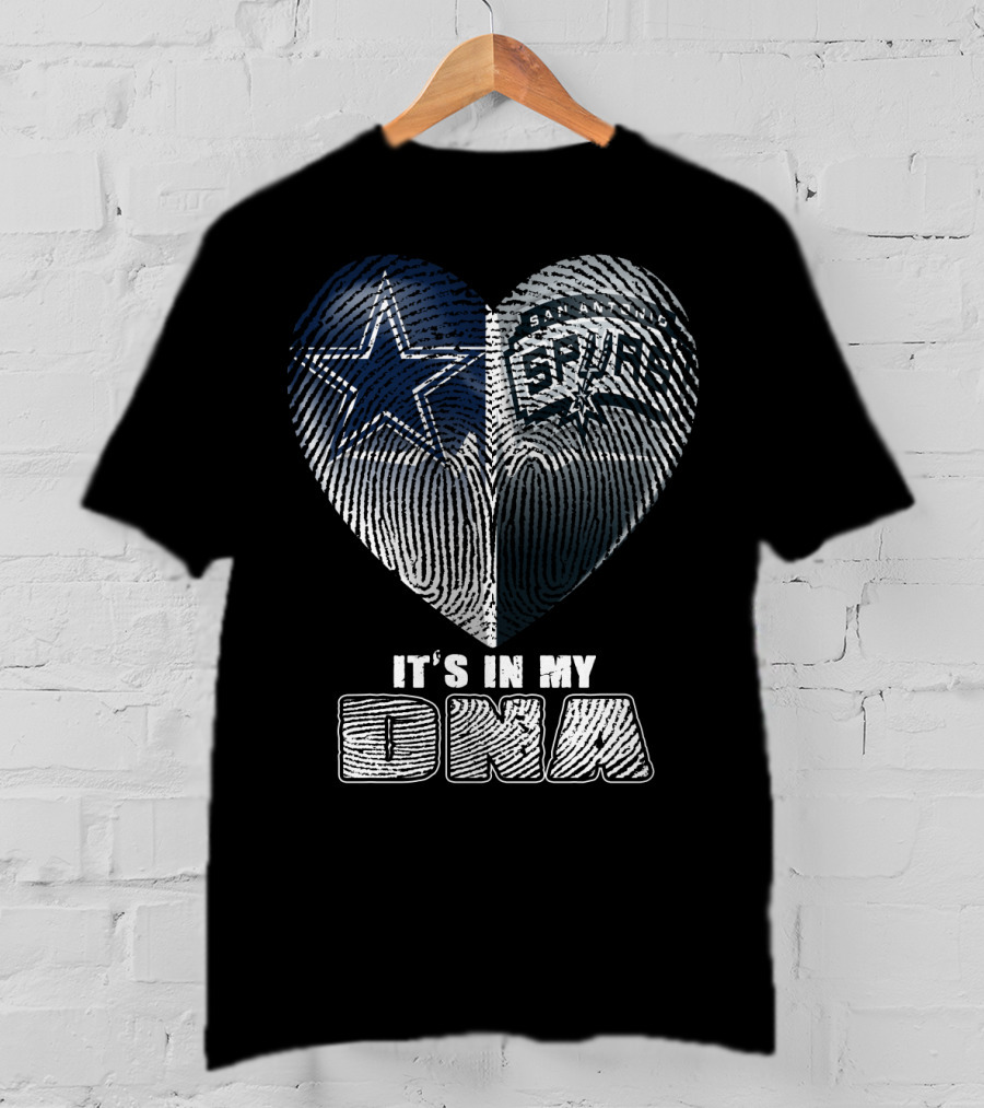 Dallas Cowboys San Antonio Spurs It's In My Dna T-Shirt