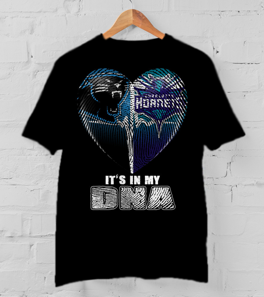 Carolina Panthers Charlotte Hornets It's In My Dna T-Shirt