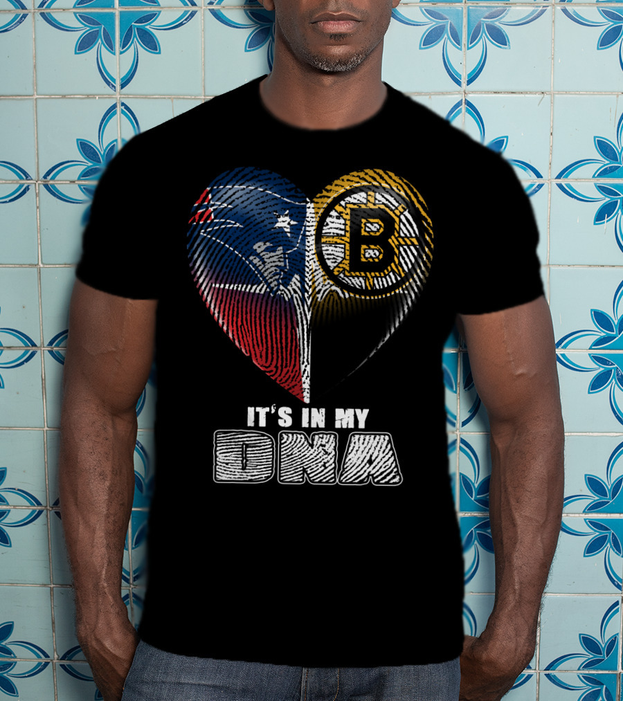 It's In My Dna Patriots Bruins T-Shirt