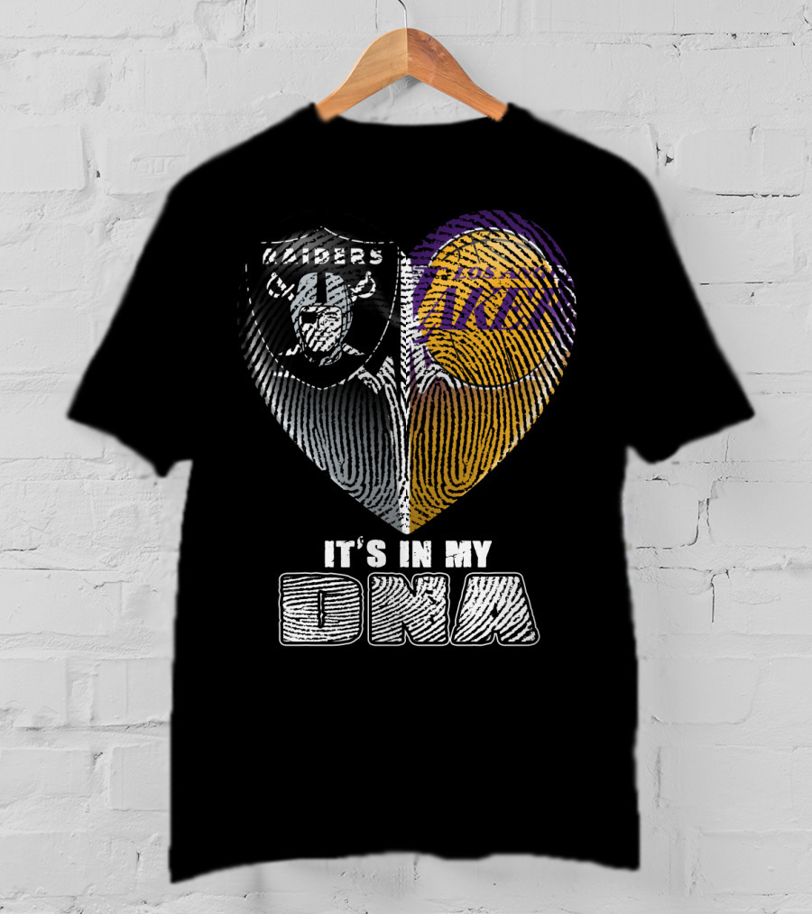It's In My Dna Raiders Los Angeles Lakers T-Shirt