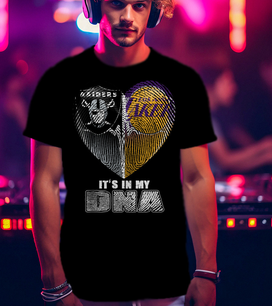 It's In My Dna Raiders Los Angeles Lakers T-Shirt