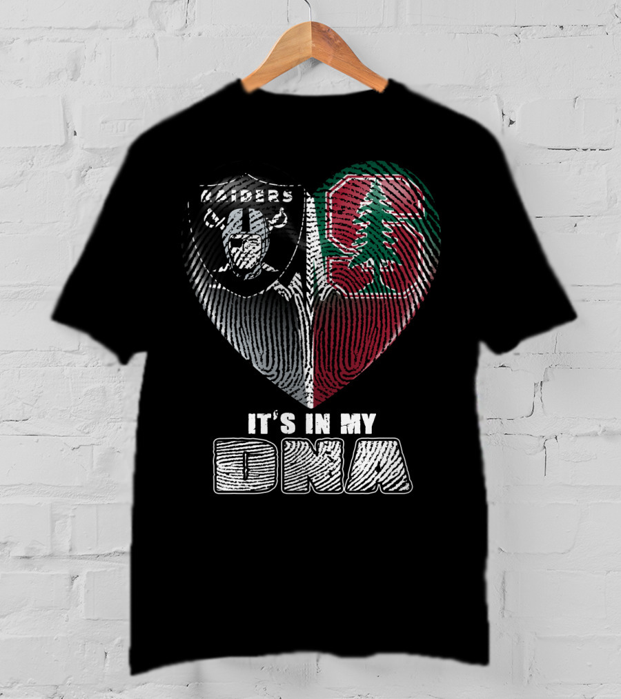 Raiders Stanford Heart It's In My Dna T-Shirt