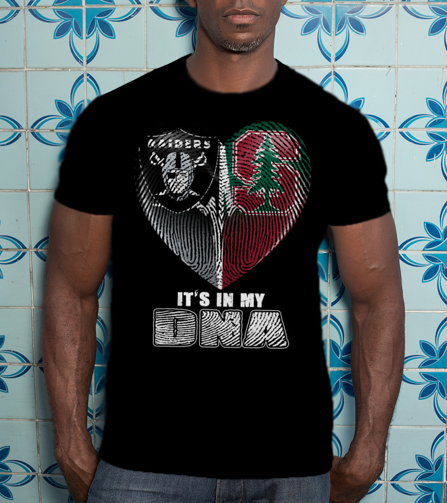 Raiders Stanford Heart It's In My Dna T-Shirt