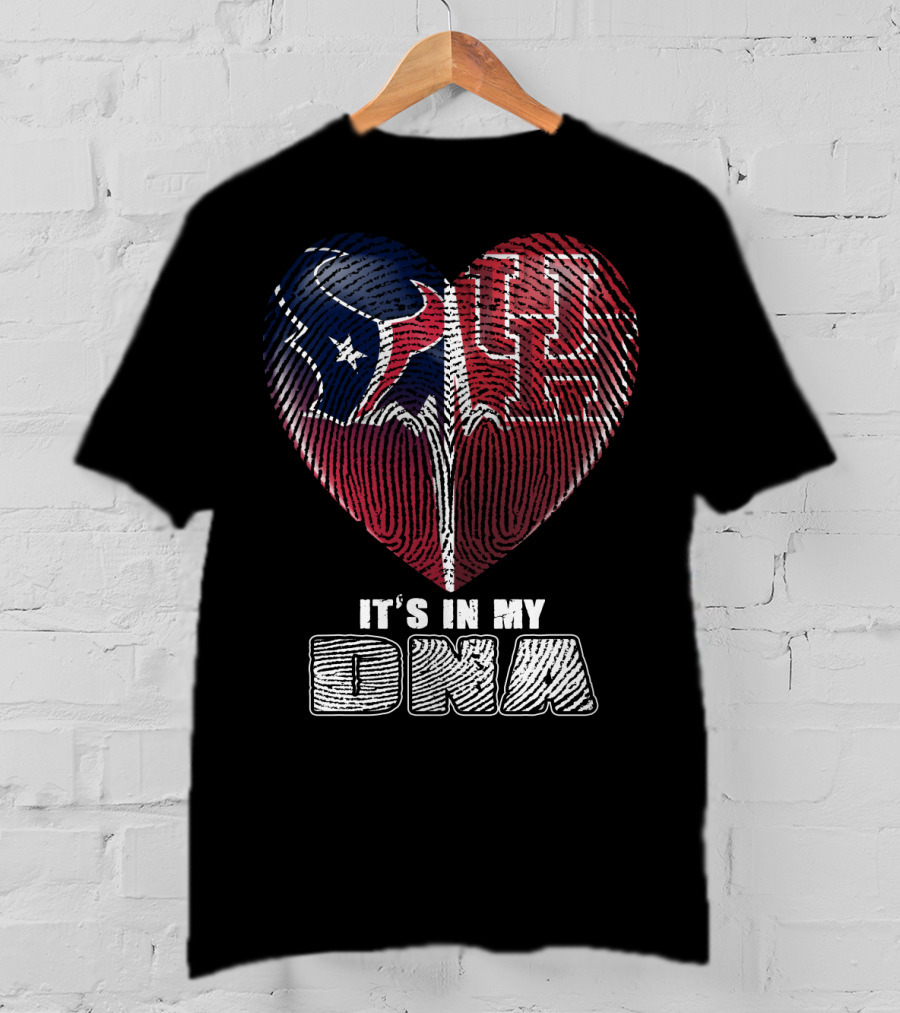 Houston Texans Uh Heart It's In My Dna T-Shirt