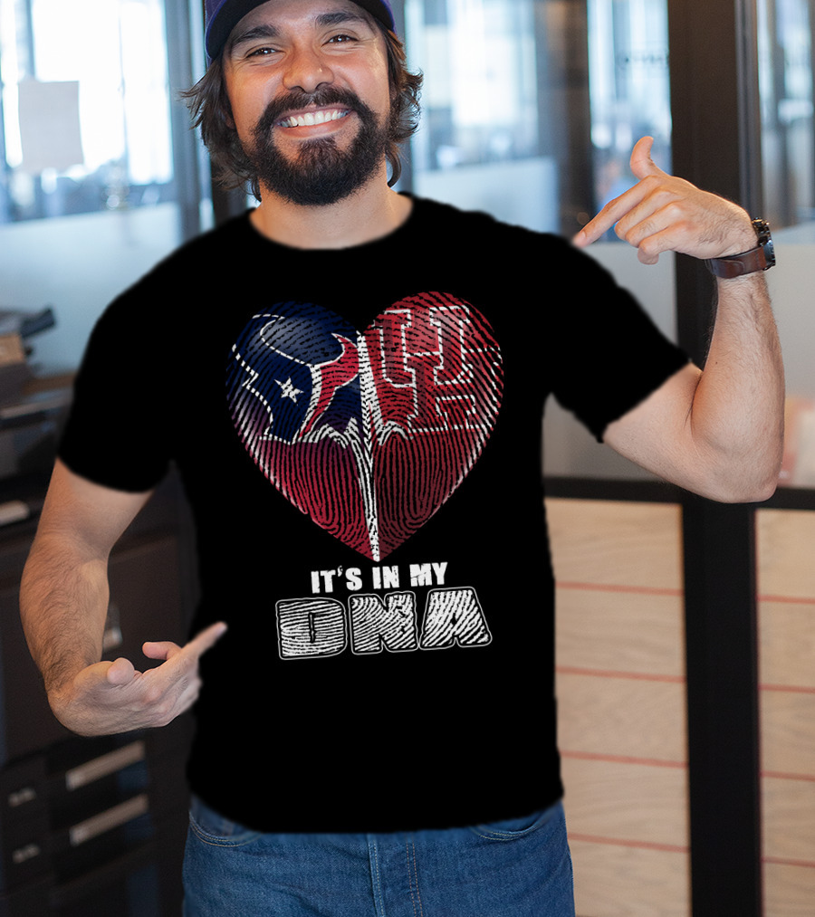 Houston Texans Uh Heart It's In My Dna T-Shirt