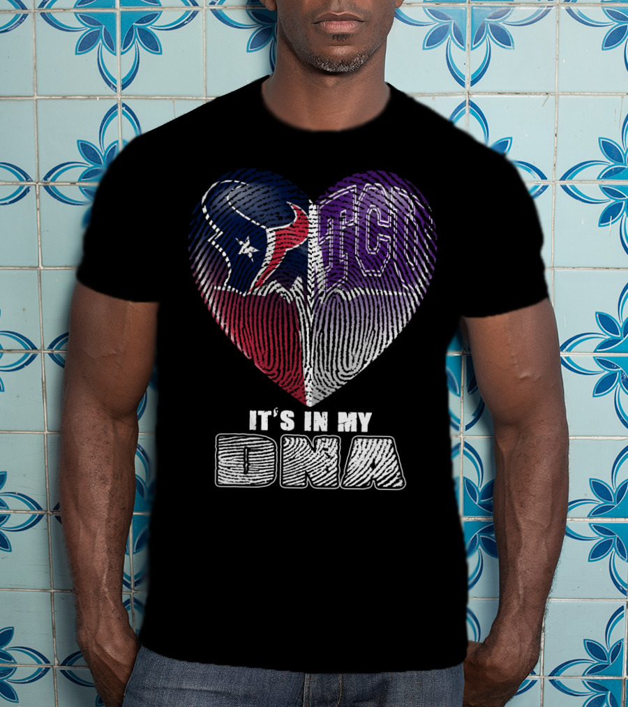 Houston Texans Tcu Horned Frogs It's In My Dna T-Shirt