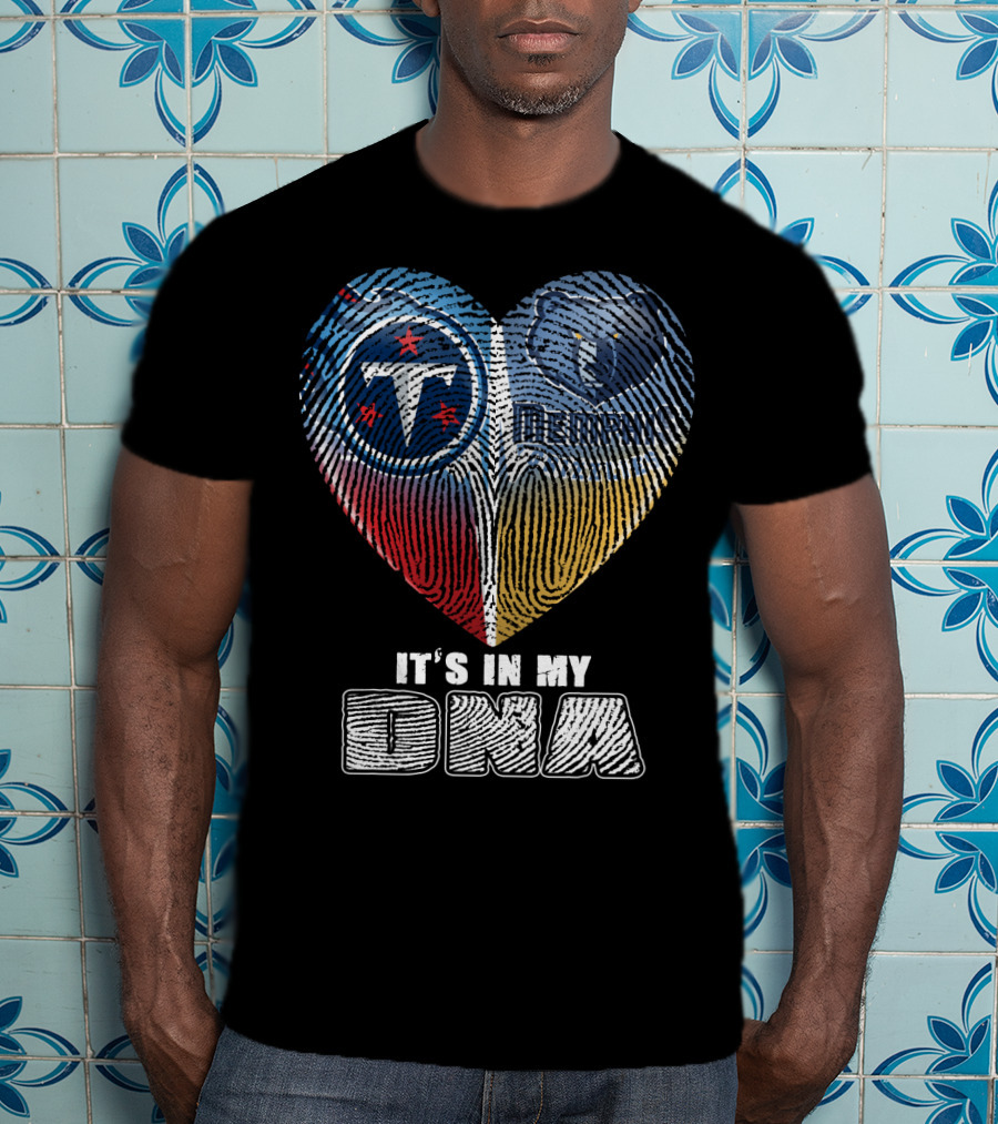 It's In My Dna Tennessee Titans Memphis Grizzlies T-Shirt