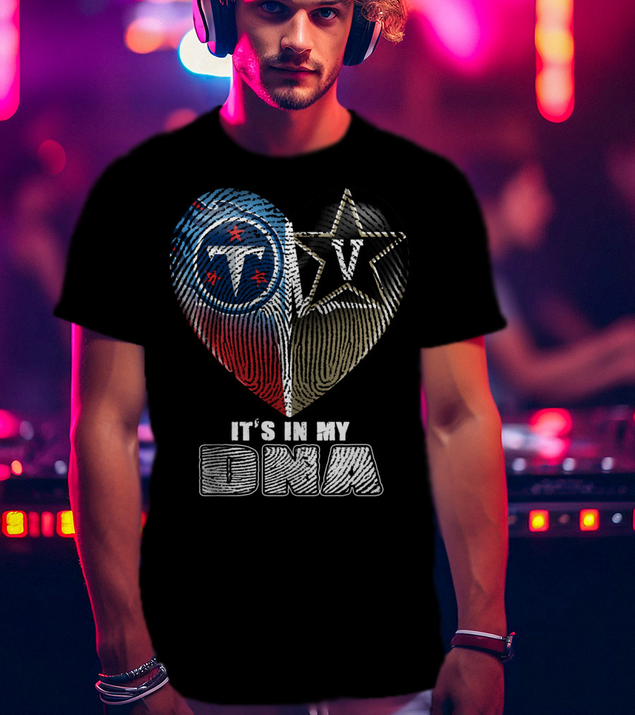 It's In My Dna Tennessee Titans Vanderbilt Commodores T-Shirt