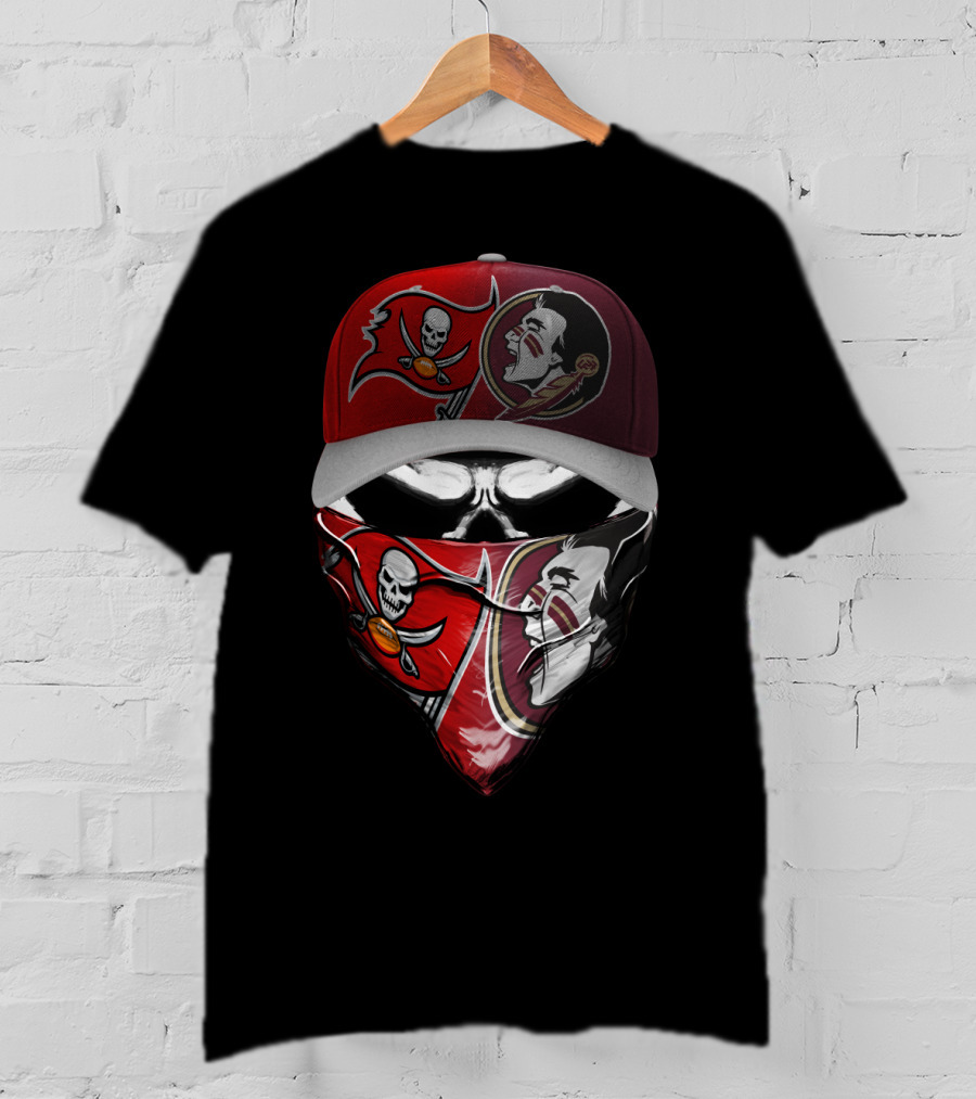 Buccaneers Seminoles Fan Gear Skull Bandana Hat T-Shirt