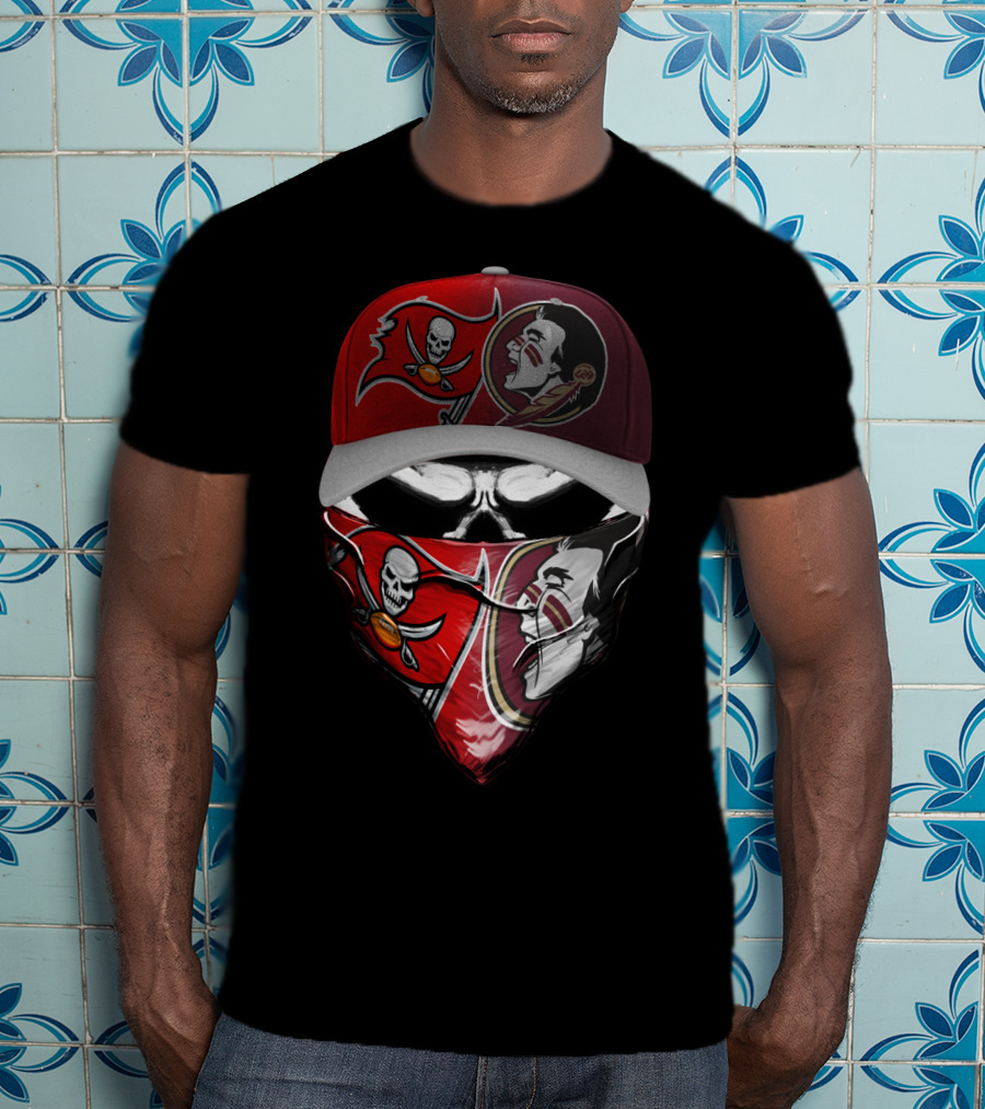 Buccaneers Seminoles Fan Gear Skull Bandana Hat T-Shirt