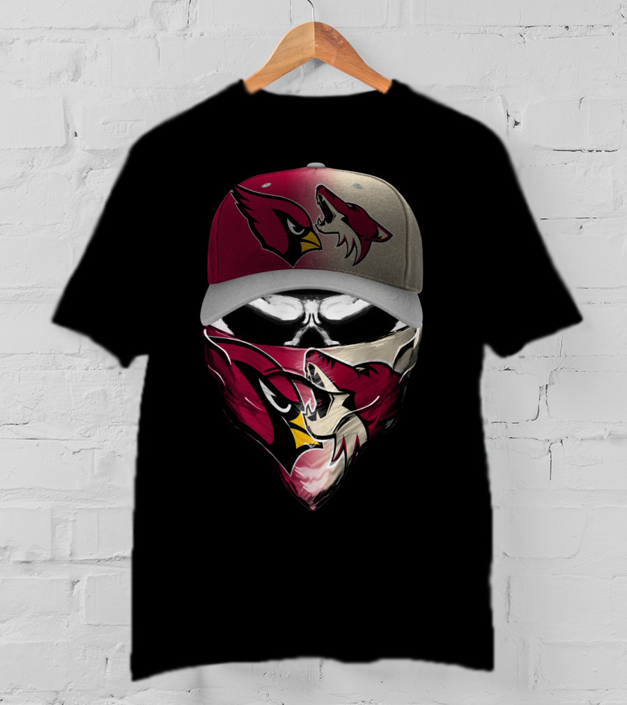 Arizona Cardinals And Wyoming Coyotes Skum 028 T-Shirt