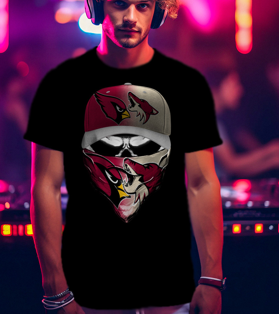 Arizona Cardinals And Wyoming Coyotes Skum 028 T-Shirt
