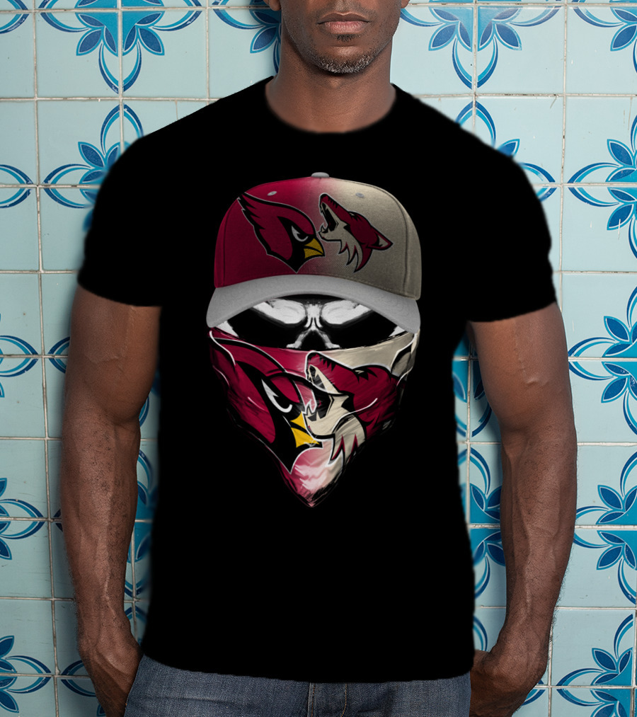 Arizona Cardinals And Wyoming Coyotes Skum 028 T-Shirt