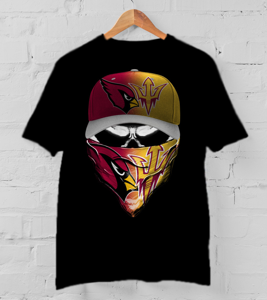 Arizona Cardinals Sun Devils Face Gear T-Shirt
