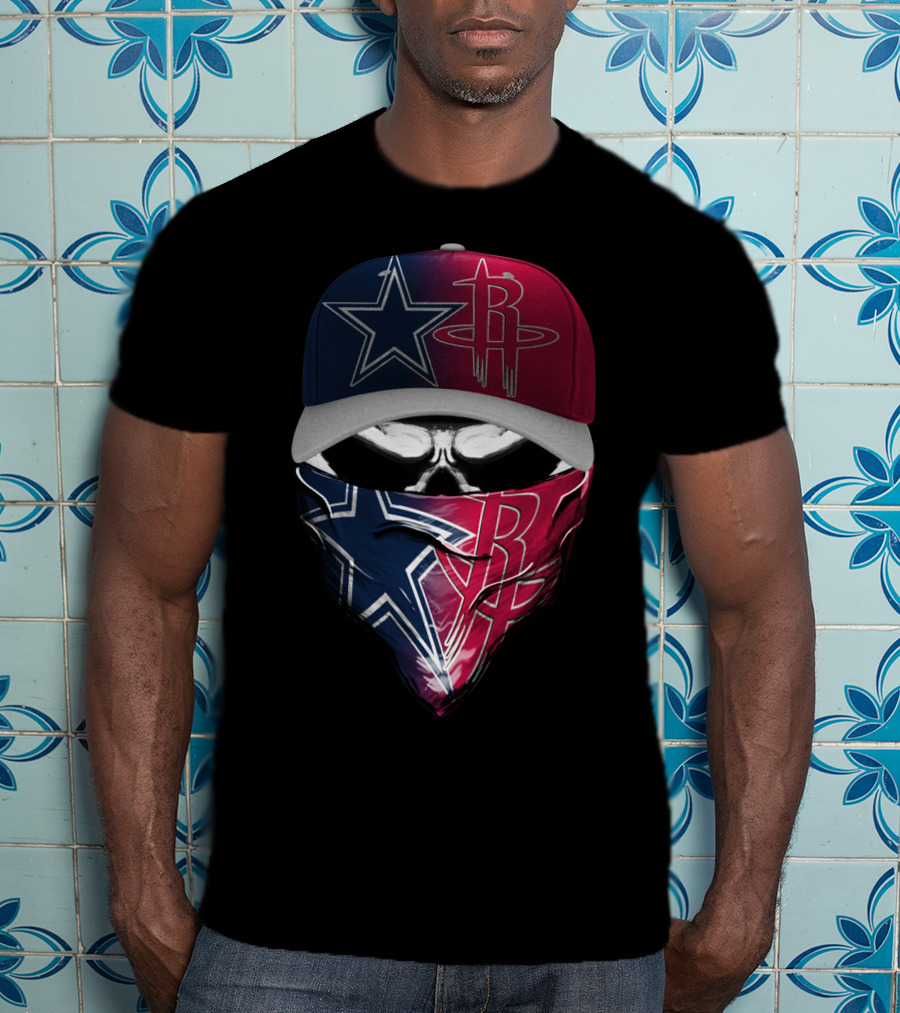 Dallas Cowboys Houston Rockets Split T-Shirt