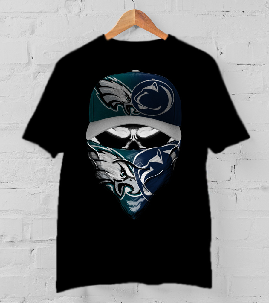 Philadelphia Eagles Penn State Nittany Lions Face Cover Hat T-Shirt