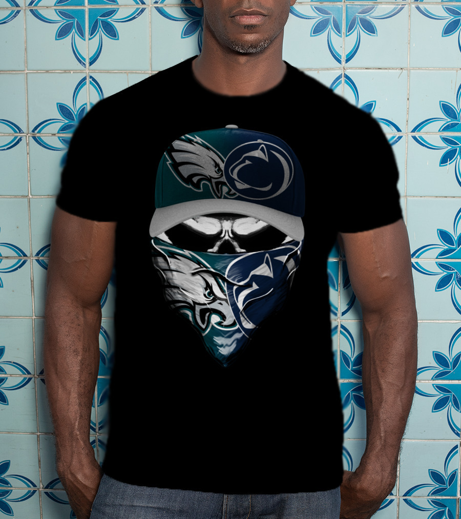 Philadelphia Eagles Penn State Nittany Lions Face Cover Hat T-Shirt