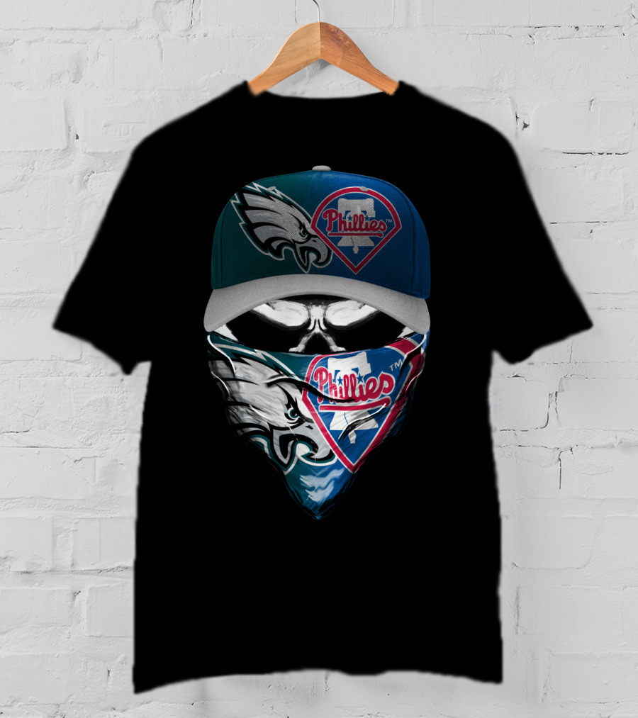 Philadelphia Eagles Phillies Fan Skum 057 Snapback And Bandana Combo T-Shirt