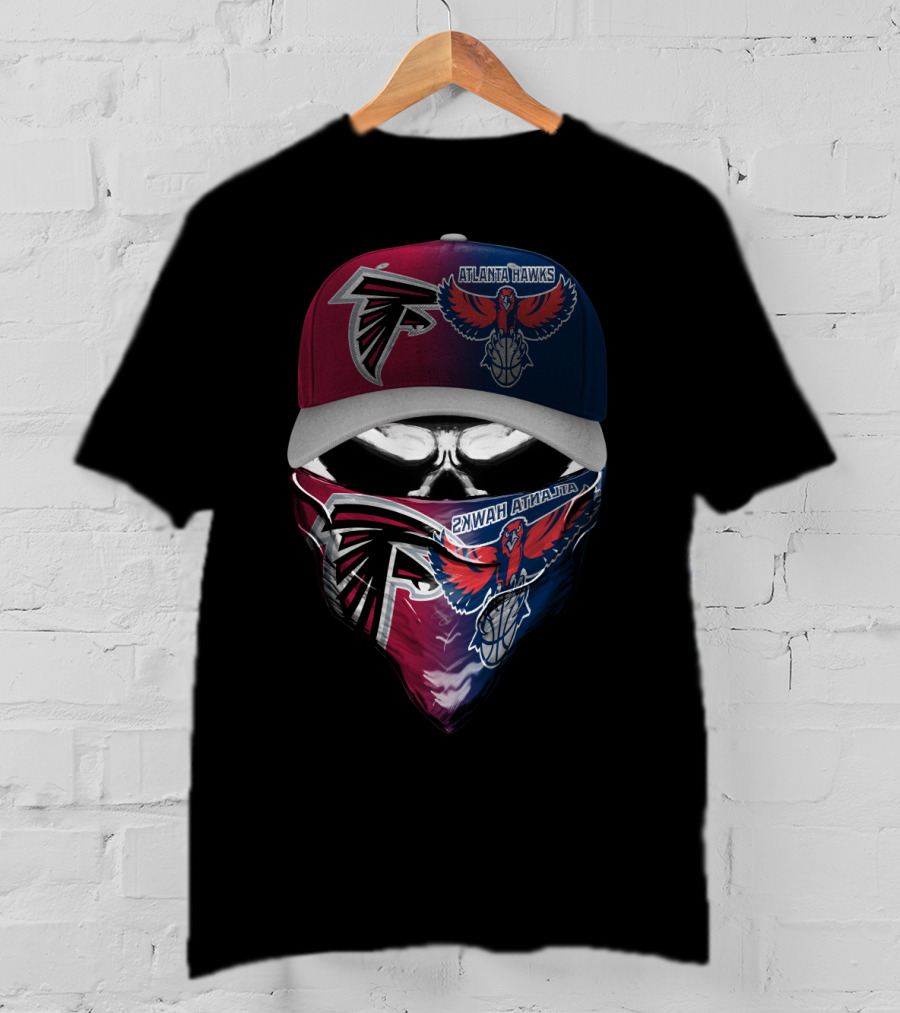 Atlanta Hawks Falcon Face Mask And Hat Combo T-Shirt