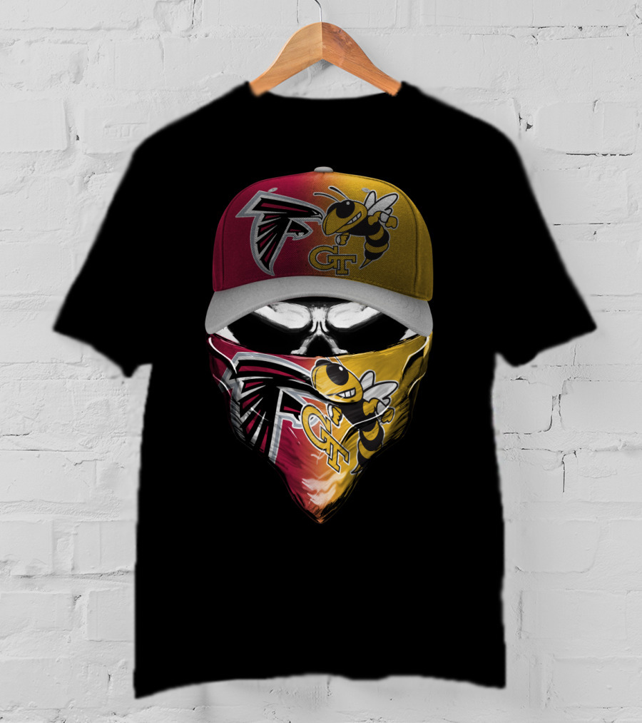 Falcons Gt Skull Mask Cap Football Crossover T-Shirt
