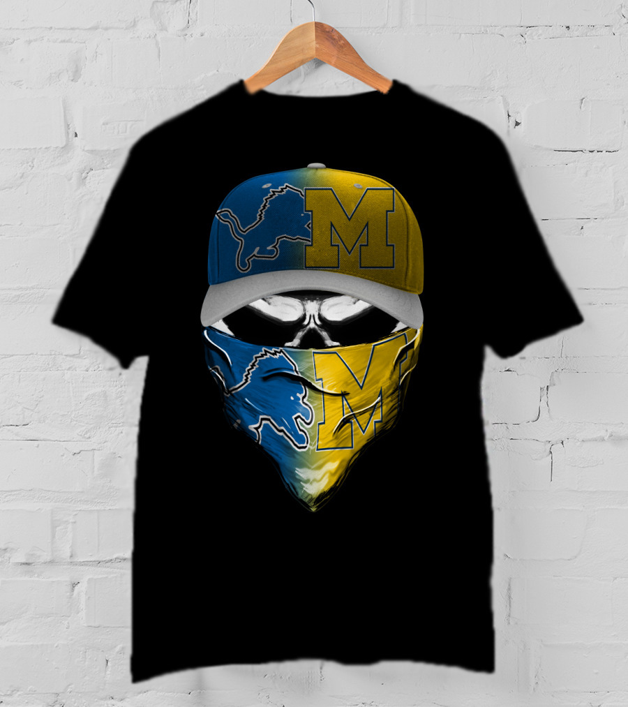 Detroit Lions Michigan Wolverines Skum T-Shirt