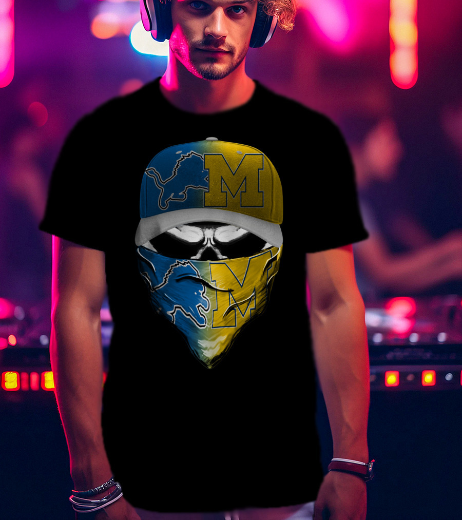 Detroit Lions Michigan Wolverines Skum T-Shirt