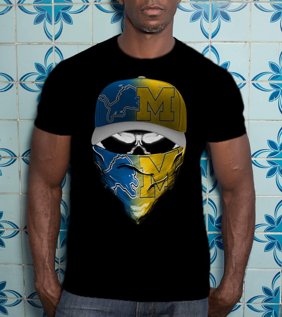 Detroit Lions Michigan Wolverines Skum T-Shirt