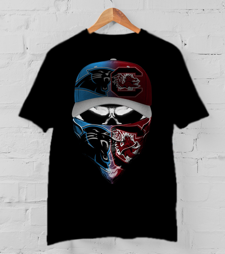 Panthers Gamecocks Split Mask Skum 088 T-Shirt
